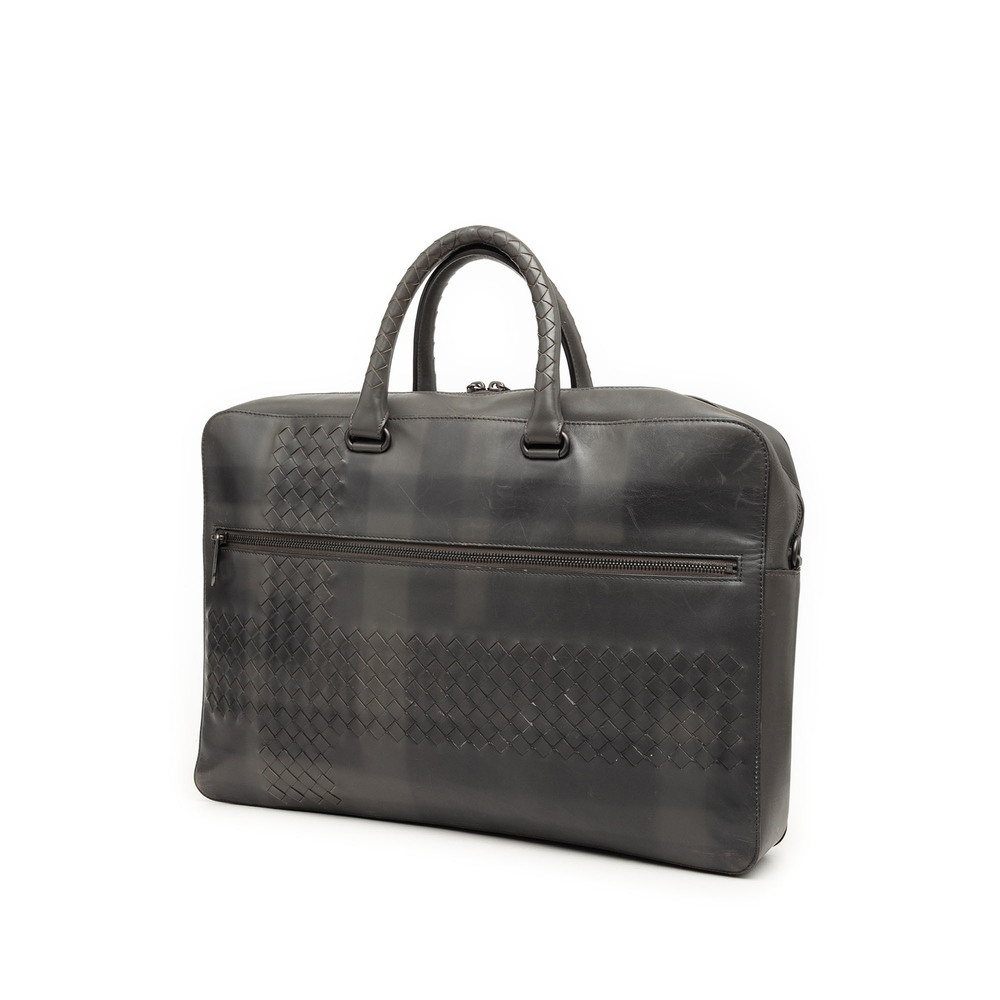 Pre-Loved Bottega Veneta Intrecciato Trimmed Nappa Business Bag - Picture 2 of 7